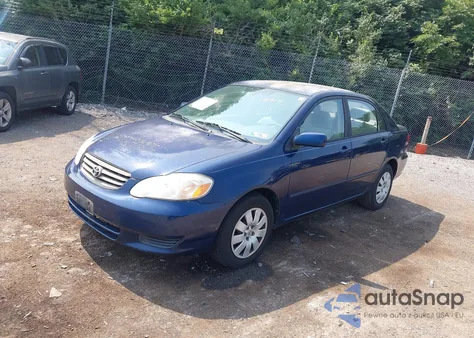 2003 Toyota Corolla Le z USA, uszkodzony, nr VIN 2T1BR38E53C159171